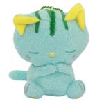 Plush Cat Sleepy Cat Toy Soft Stuffed Animal Cream Blue Neko