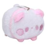 Super Soft Mochii Cute Panda Plush Keychain Pink White 3.5