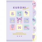 Sanrio Clear Plastic Document Folder Kuromi A4 Size