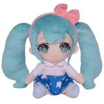 Hatsune Miku Plush Doll, Room Wear Image, Blue Skirt, Small Size, 7 Inches, Vocaloid, Taito
