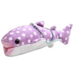 Amuse Whale Shark Dotted Plush Toy Stuffed Animal Purple White Keychain 6 Inches