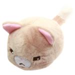 Kawaii Neko Plushie Dark Beige Cat Plush Doll Super Soft Stuffed Animal Standard Size 6