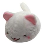 Kawaii Neko Plushie White Cat Plush Doll Super Soft Stuffed Animal Standard Size 6
