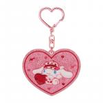 Cinnamoroll Acrylic Keychain, Heart Shape, Pink, Sanrio